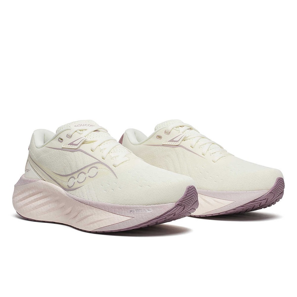 Saucony® (Women's 9.5 B) Triumph™ 22 Road Running Shoes in Vanilla